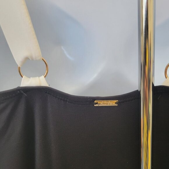 Anne Cole Plus Size Contrast-Trim Mesh-Insert One-Piece Swimsuit - Picture 7 of 7